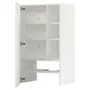 IKEA METOD МЕТОД, навесной шкаф д / вытяжки / полка / дверь, белый / гавсторпский бежевый, 60x100 см 795.042.10 фото