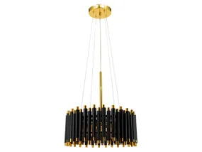 BRW Четырехпозиционный металлический подвесной светильник Narni черный и золотой 094754 фото