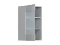 Кухонный шкаф BRW Top Line 40 см левосторонний с витриной серый глянец, серый гранола/серый глянец TV_G_40/72_LV-SZG/SP фото thumb №3