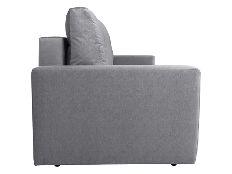 BRW Тримісний диван-ліжко Angie з ящиком для зберігання велюровий сірий, Fancy 90 Grey SO3-ANGIE-LX_3DL-G2_B8517B фото №3