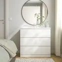 IKEA MALM МАЛЬМ, комод із 3 шухлядами, білий, 80x78 см 204.035.62 фото thumb №2