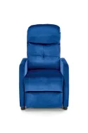 Крісло реклайнер м'яке розкладне HALMAR FELIPE 2, темно-синій фото thumb №10