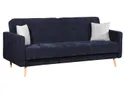 BRW Трехместный диван-кровать Leto с контейнерным пледом синий, Rosario 465 Navy/Rosario 453 Grey WE-LETO-G1_B93D7F фото thumb №1