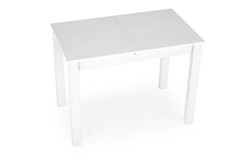 Обідній стіл розкладний HALMAR GINO 100-135x60 см, стільниця - біла, ніжки - білі фото №8