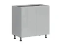 BRW Базовый шкаф для кухни Top Line 80 см двухдверный серый глянец, серый гранола/серый глянец TV_D_80/82_L/P-SZG/SP фото thumb №2