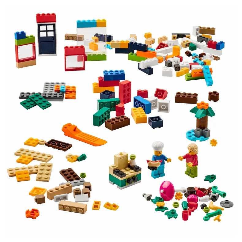 IKEA BYGGLEK БЮГГЛЕК, конструктор LEGO®, 201 деталь, различные цвета 204.368.88 фото №1