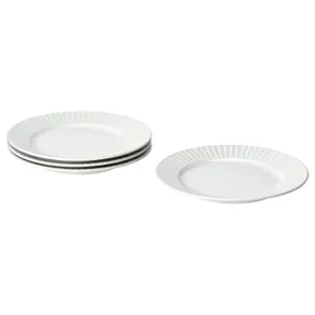 IKEA STRIMMIG СТРИММИГ, тарелка, белый, 27 см 504.681.99 фото