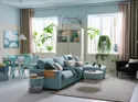 IKEA VIMLE ВІМЛЕ, 3-місний диван із кушеткою, з широкими підлокітниками / САКСЕМАРА світло-синій 294.014.55 фото thumb №2
