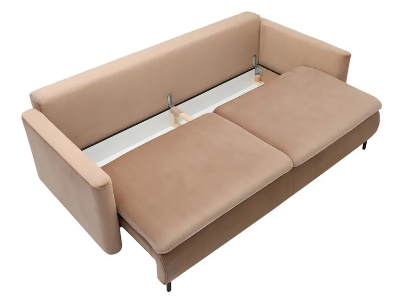 BRW Трехместный диван-кровать BRW SOPHIA с ящиком для хранения велюр бежевый SO3-SOPHIA-LX_3DL-G1_B854BD фото №5