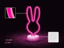 BRW Светодиодный кролик неоновая настольная лампа розовый 093828 фото thumb №4