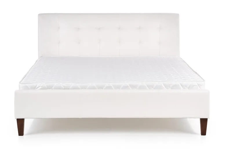 Кровать двуспальная HALMAR SAMARA 160x200 см белая фото №4