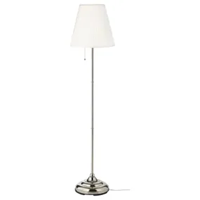 IKEA ÅRSTID ОРСТІД, торшер, нікельований/білий 601.638.62 фото