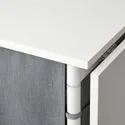 IKEA KALLHÄLL КАЛЛЬХЕЛЛЬ, складний стіл з місцем д/зберігання, білий/світло-сірий, 33/89/145x98 см 005.112.23 фото thumb №9