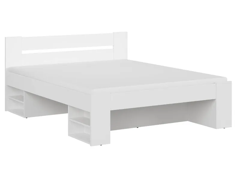 BRW Кровать двуспальная с ламелями BRW NEPO PLUS 160х200 см, белый LOZ3S/160-BI фото №3