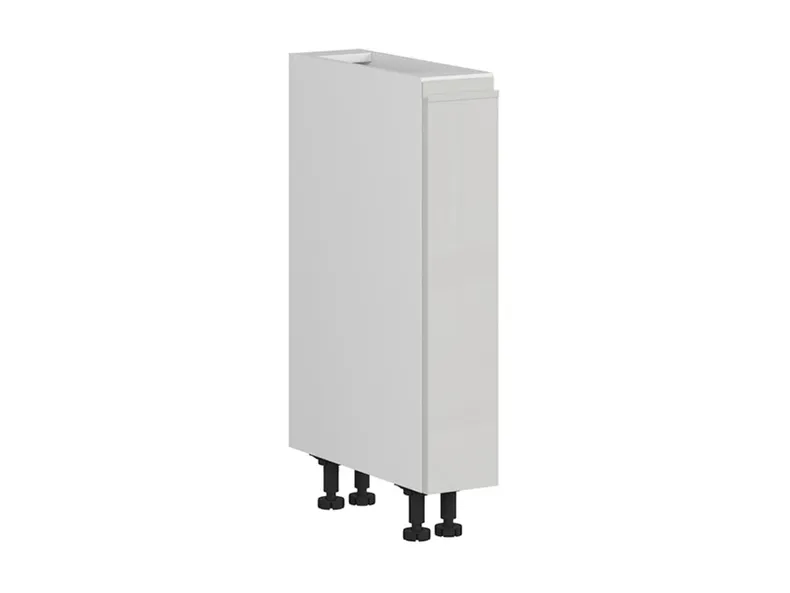 BRW Кухонный шкаф Sole высотой 15 см с корзиной для груза светло-серый глянец, альпийский белый/светло-серый глянец FH_DC_15/82_C-BAL/XRAL7047 фото №2