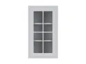 BRW Верхний кухонный шкаф Верди 40 см левый с дисплеем светло-серый матовый, греноловый серый/светло-серый матовый FL_G_40/72_LV-SZG/JSZM фото thumb №1