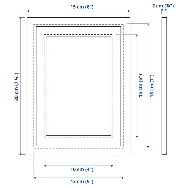 IKEA SILVERHÖJDEN СИЛВЕРХОЙДЕН, рама, золотой цвет, 13x18 см 403.704.00 фото №5