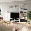 IKEA BILLY БИЛЛИ / BESTÅ БЕСТО, шкаф для ТВ, комбинация, белый, 280x40x202 см 893.986.81 фото thumb №2