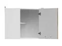 BRW Угловой верхний кухонный шкаф Junona Line 60 см левый/правый дуб делано темный светлый, белый/светлый дуб GNWU/57_LP-BI/DDJ фото thumb №3