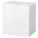 IKEA BESTÅ БЕСТО, настінна комбінація шаф, білий / СЕЛСВІКЕН білий, 60x42x64 см 394.320.55 фото thumb №1
