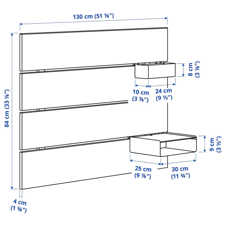 IKEA NORDLI НОРДЛІ, узголів’я, антрацит, 90 см 903.727.98 фото №5