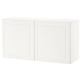 IKEA BESTÅ БЕСТО, стеллаж с дверьми, белый / Смевикен белый, 120x42x64 см 094.251.55 фото