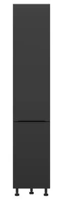 BRW Кухонный шкаф Sole L6 высотой 40 см с корзиной для груза черный матовый, черный/черный матовый FM_DC_40/207_CC-CA/CAM фото thumb №1