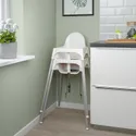 IKEA ANTILOP АНТИЛОП, высок стульчик с ремн безопасн, белый/серебристый 890.417.09 фото thumb №6