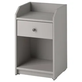 IKEA HAUGA ХАУГА, приліжковий столик, сірий, 40x36 см 404.889.61 фото