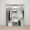 IKEA PLATSA ПЛАТСА, гардероб с 6 дверями, белый / кальбоденский эффект яркой сосны, 180x57x221 см 895.007.68 фото thumb №3
