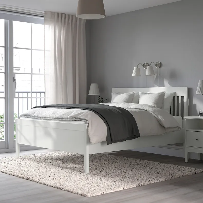IKEA IDANÄS ІДАНЕС, каркас ліжка, білий, 160x200 см 404.588.98 фото №8