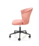 Крісло офісне обертове HALMAR PASCO, рожевий оксамит фото thumb №2