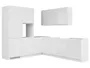 BRW Угловой кухонный гарнитур Sole 225x260 см белый глянец, альпийский белый/глянцевый белый FH_NAR4_BBL-BAL/BIP фото