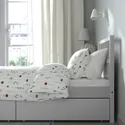 IKEA SMYGA СМИГА, каркас кровати с ящиками, светло-серый, 90x200 см 594.441.42 фото thumb №3