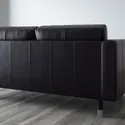 IKEA LANDSKRONA ЛАНДСКРУНА, 3-місний диван, з шезлонгом/Гранн/Бомстад чорний/металл 490.318.73 фото thumb №5