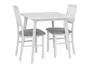 BRW Комплект: Стіл обідній та стільці (2 шт) BRW ASTI 80x76x75 см, сірий/білий ASTI_STO_2KRS-TX098 фото