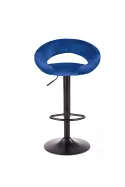 Барний стілець HALMAR H102 хокер темно-синій фото thumb №5