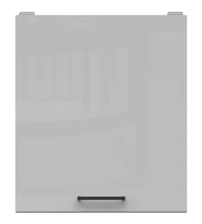 BRW Верхний шкаф для кухни Junona Line 50 см левый/правый светло-серый глянец, светло-серый глянец G1D/50/57_LP-BI/JSZP фото