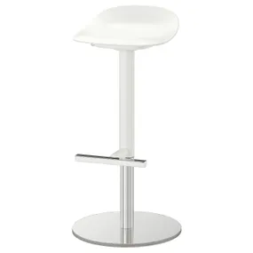 IKEA JANINGE ЯНІНГЕ, барний стілець, білий, 76 см 702.460.89 фото