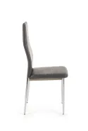 Кухонний стілець HALMAR K70C новий хром, сірий (1шт=4шт) фото thumb №2