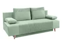 BRW тримісний диван Леон розкладний з велюровим ящиком зелений, Poso 47 Green/Kronos 47 Mint SO3-LEON-LX_3DL-G2_BACF5C фото thumb №2