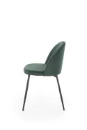 Кухонный стул бархатный HALMAR K314 Velvet, темно-зеленый фото thumb №2