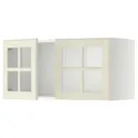 IKEA METOD МЕТОД, навесной шкаф / 2стеклянные дверцы, белый / бодбинские сливки, 80x40 см 093.950.35 фото thumb №1