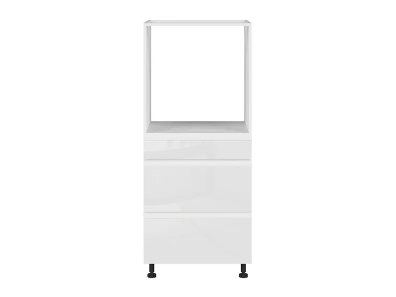 BRW Кухонна шафа для духової шафи 60 см з висувними ящиками глянцевий білий, альпійський білий/глянцевий білий FH_DPS_60/143_2SMB/SMB-BAL/BIP фото №1