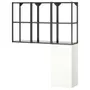 IKEA ENHET ЕНХЕТ, шафа, антрацит / білий, 120x32x150 см 995.480.86 фото