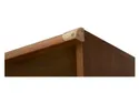 BRW Книжкова шафа Indiana 50 см з 4 шухлядами та 3 полицями дубовий віконниця, дуб дубовий JREG4SO/50-DSU фото thumb №6
