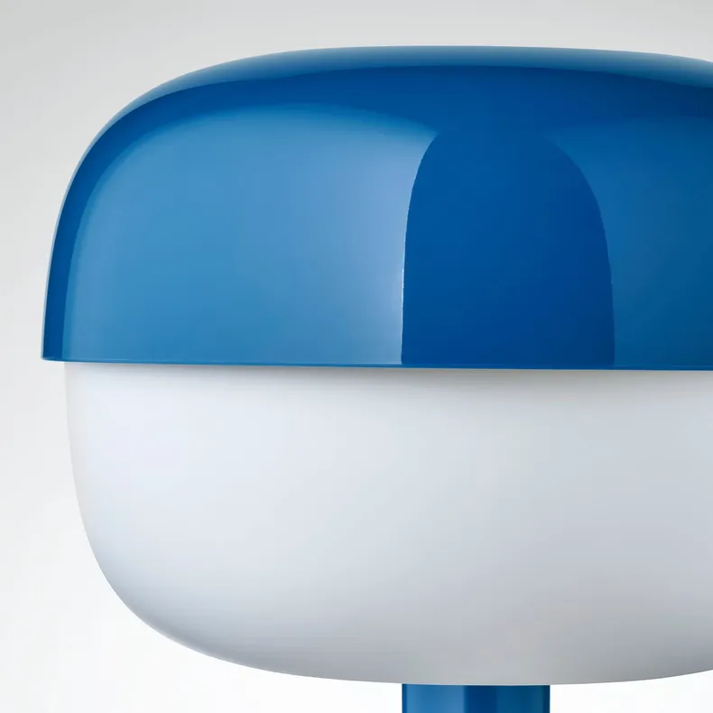 IKEA BLÅSVERK БЛОСВЕРК, лампа настольная, голубой, 36 см 605.012.59 фото №4