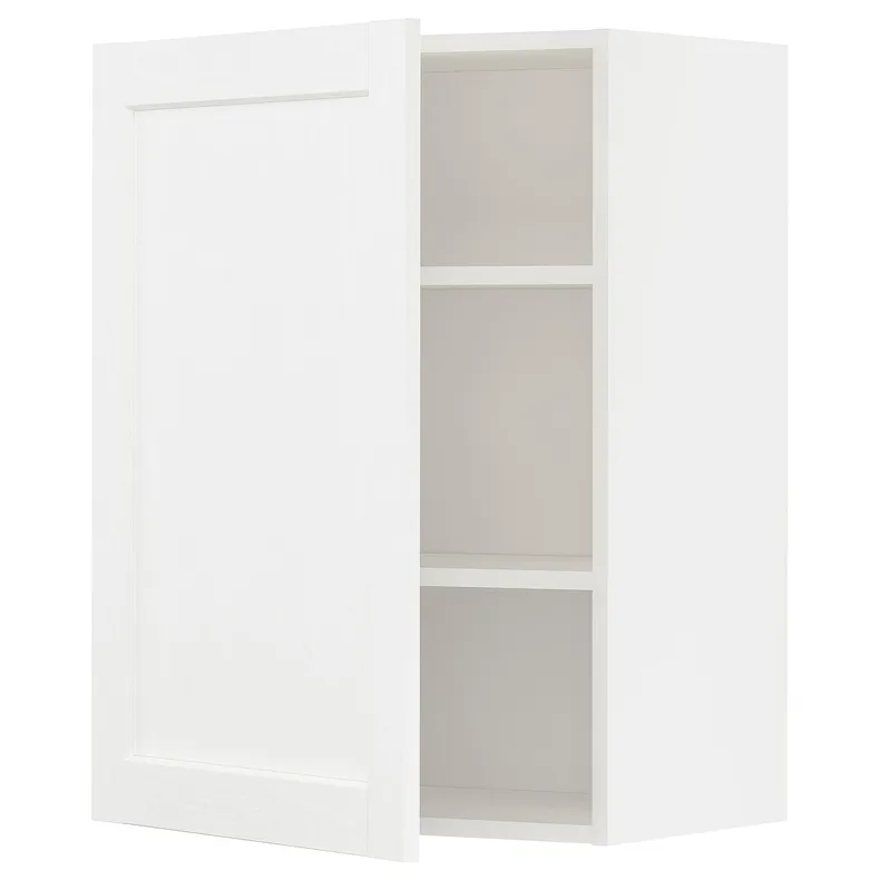 IKEA METOD МЕТОД, шафа навісна із полицями, білий Енкопінг / білий імітація дерева, 60x80 см 594.734.60 фото №1