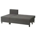 IKEA BORGÅSEN БОРГОСЕН, 3-местный диван-кровать, с шезлонгом темно-серого цвета 805.724.58 фото thumb №2