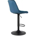 Барний стілець оксамитовий MEBEL ELITE ARCOS 2 Velvet, темно-синій фото thumb №9